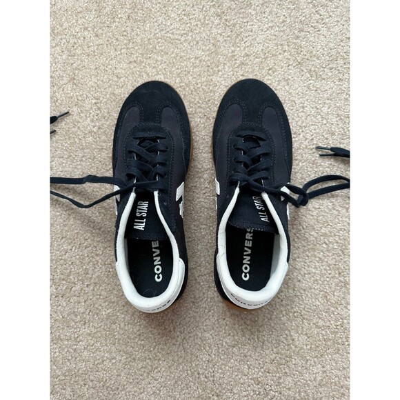 Converse Run Star Trainer Low-Top Black White Egret Gum Honey Womens 6.5 Mens 5 - Picture 2 of 10